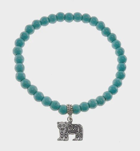 Bracelet Turquoise Bead Bear