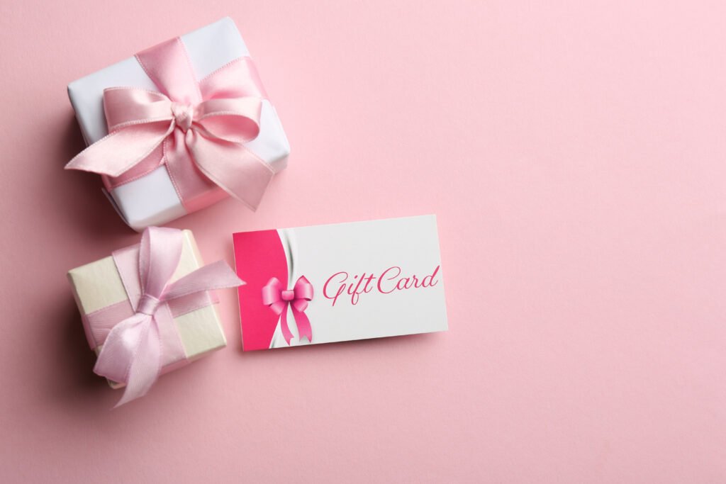 TourBC.ca gift card and wrapped presents